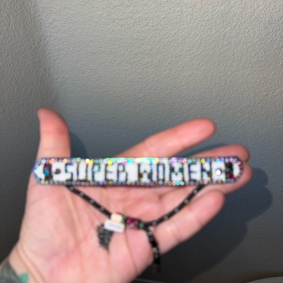 Super women Rebecca Minkoff beaded leather bolo bracelet - Picture 7 of 7